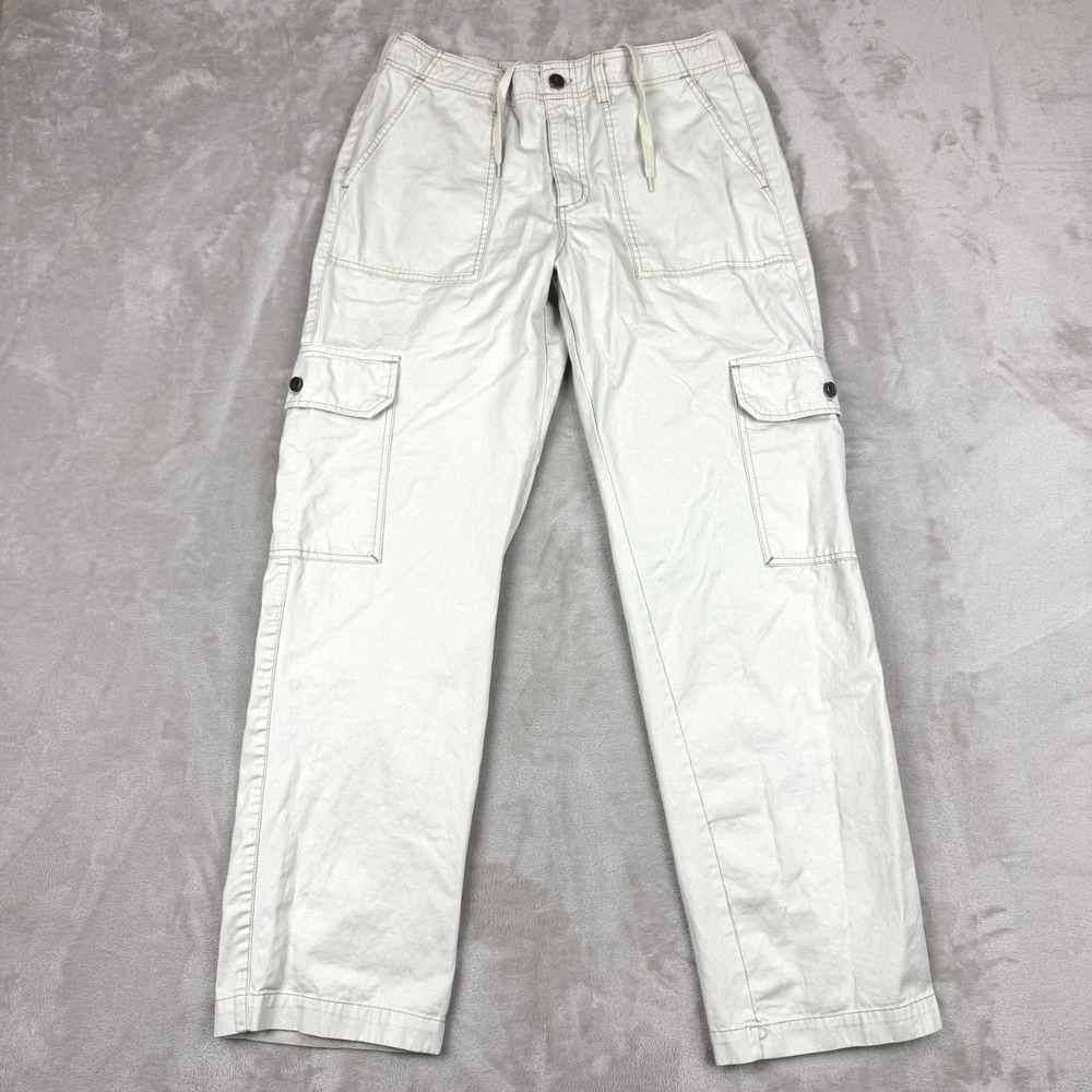 Monet Skateboards Pants Men's Medium Ivory Y2K Style Lightweight Hip Hop